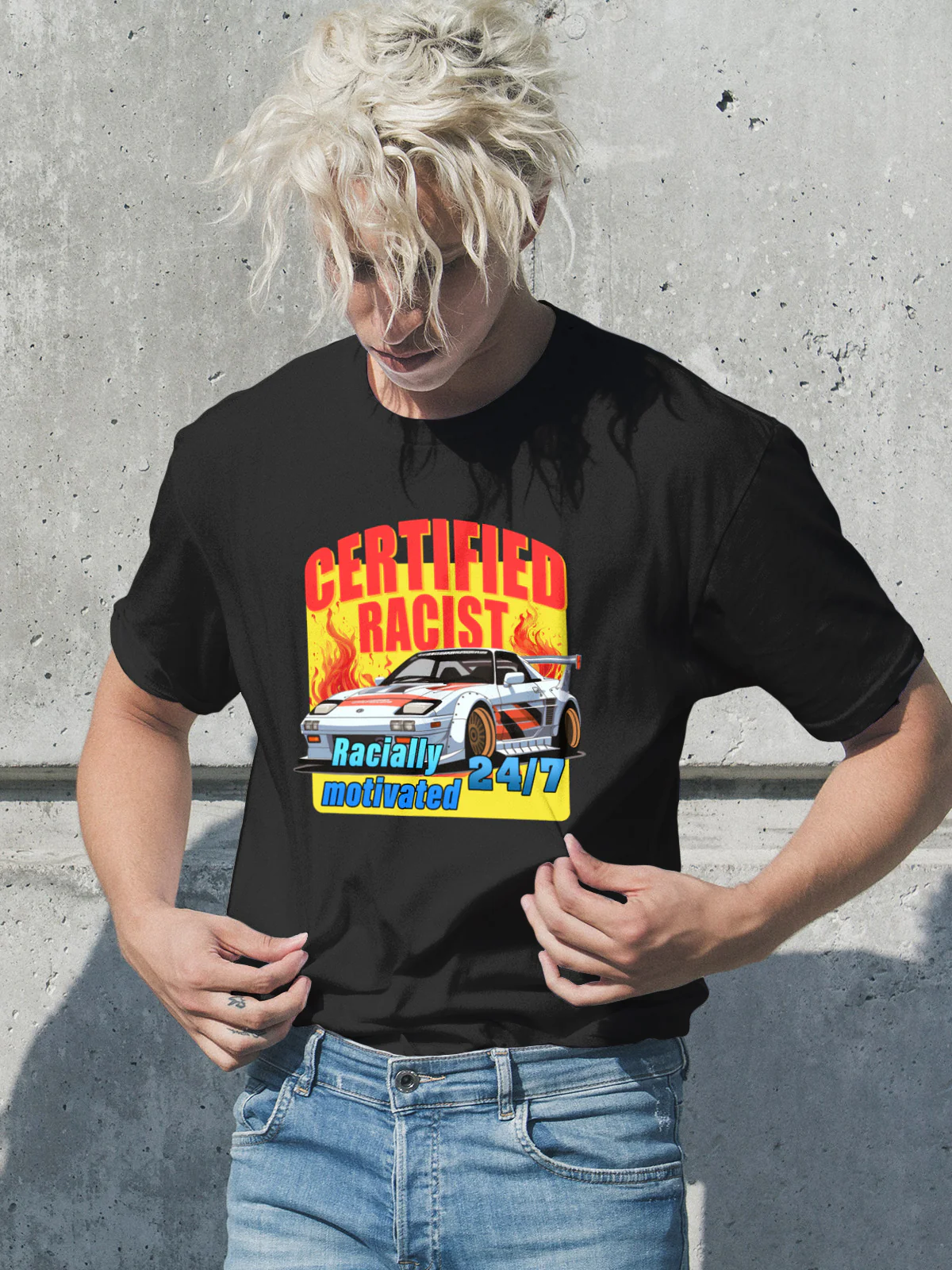 Certified racist tee - Image 4