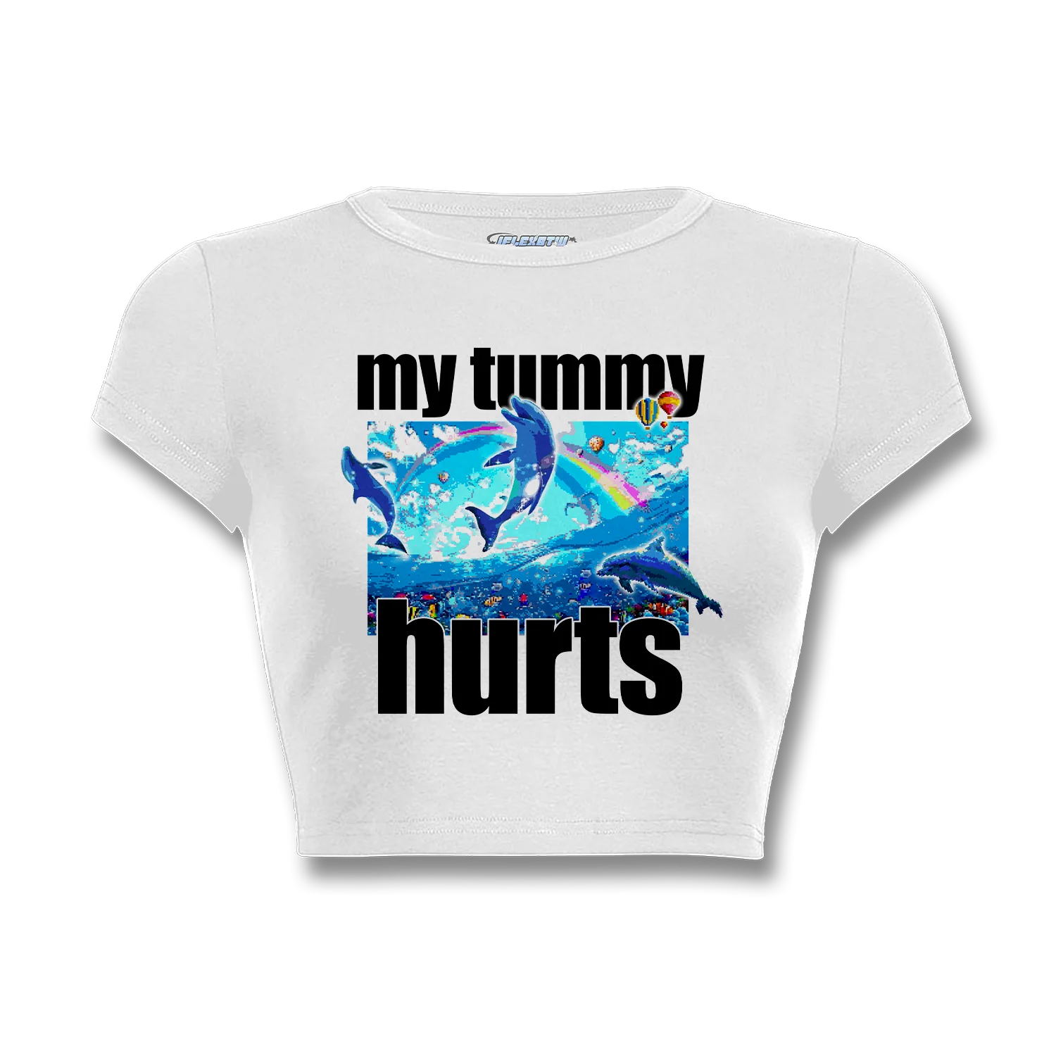 MY TUMMY HURTS BABY TEE